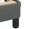 vidaXL Bedframe met LED zonder matras "Hvar" 180x200 cm stof donkergrijs