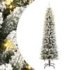 vidaXL Kunstkerstboom met 300 LED's en sneeuw 240 cm