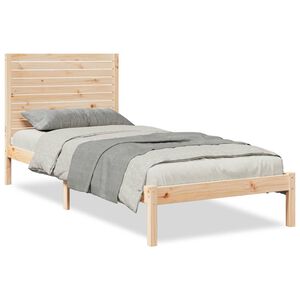 vidaXL Bedframe extra lang zonder matras massief hout 100x210 cm