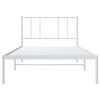 vidaXL Bedframe met hoofdbord metaal wit 107x203 cm