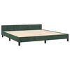 vidaXL Bedframe zonder matras 160x200 cm fluweel donkergroen