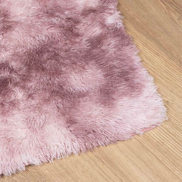 vidaXL Hoogpolig vloerkleed NAVARRA 120x170 cm polyester stoffig roze