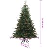 vidaXL Kunstkerstboom Groen 240 cm PVC en Metaal en Plastic