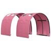 vidaXL Bedtunnel 2 st Roze Polyester