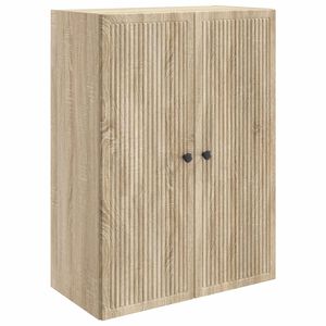 vidaXL Wandkast Sonoma Eiken 66 x 34,5 x 90 cm Bewerkt hout