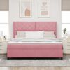 vidaXL Boxspringbed met matras Roze 180 x 200 cm Fluweel