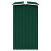 vidaXL Haardhoutschuur 172x91x154 cm gegalvaniseerd staal groen