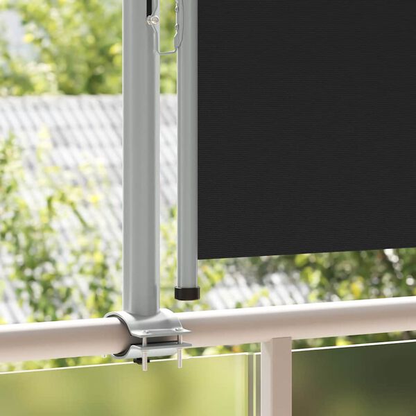 vidaXL Tuinscherm uittrekbaar 80x300 cm zwart