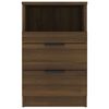 vidaXL Nachtkastje bewerkt hout bruin eikenkleur
