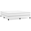 vidaXL Boxspring met matras kunstleer wit 180x200 cm