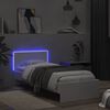 vidaXL Bedframe met hoofdbord en LED-verlichting wit 90x200 cm