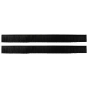 vidaXL Zelfklevende Deurborstels 2 pcs Zilver 100 cm