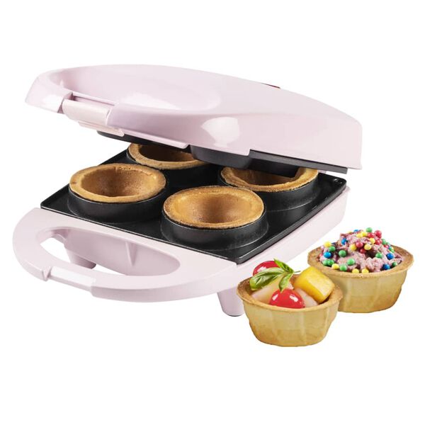 Bestron Wafelcupmaker AWCM4P 520 W roze