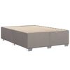 vidaXL Bedframe zonder matras stof taupe 140x190 cm