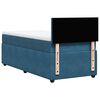 vidaXL Boxspring met matras fluweel blauw 90x200 cm