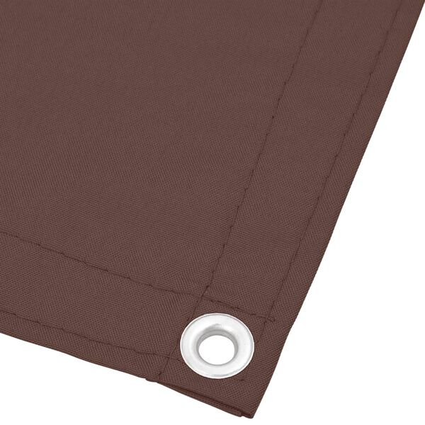 vidaXL Balkonscherm 75x800 cm 100% oxford polyester bruin
