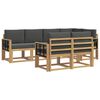 vidaXL Buiten bankenset 7 st Wit en antracietkleurig Polyester