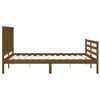 vidaXL Bedframe met hoofdbord hout honingbruin 160x200 cm
