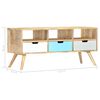 vidaXL Tv-meubel 110x35x48 cm massief mangohout