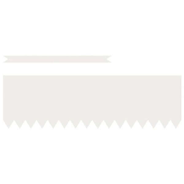 vidaXL Tuinrand 50 pcs Wit 100 x 0.05 x 20 cm Koudgewalst staal