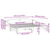 vidaXL Slaapbank met onderschuifbed 90x190 cm massief grenenhout wit