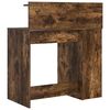 vidaXL Bureau met plank Gerookt eiken 90 x 48 x 101,5 cm Bewerkt hout