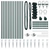 vidaXL Afrasteringspaal Groen 25 x 0,4 m (40 x 40 mm gaas)