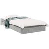 vidaXL Bedframe met opslag Betongrijs 80 x 200 cm Bewerkt hout