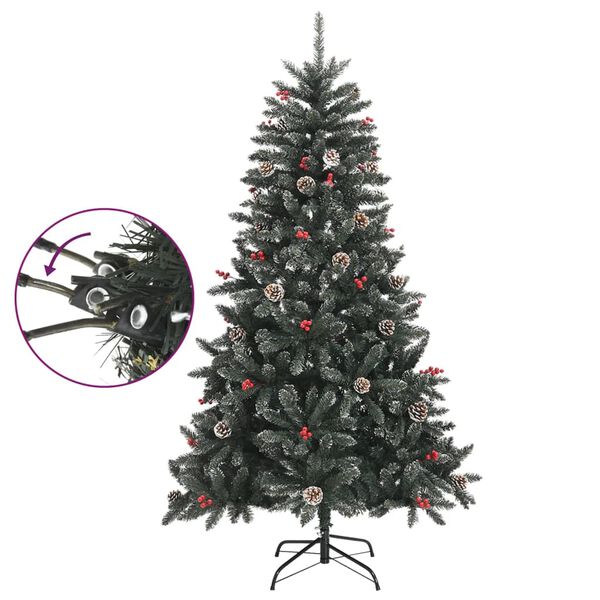 vidaXL Kunstkerstboom met standaard 150 cm PVC groen