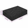 vidaXL Rubberen Pad 25 pcs Zwart 9 x 6 x 2 cm Rubber