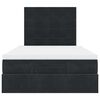 vidaXL Ottoman bed met matrassen 120x200cm fluweel zwart