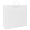 vidaXL Papieren zakken 50 st met hengsels 54x15x49 cm wit
