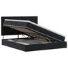 vidaXL Opslag bed met matras met hoofdeinde Zwart 160 x 200 cm Fluweel