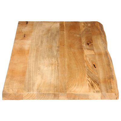 vidaXL Tafelblad met natuurlijke rand 140x60x2,5 cm massief mangohout