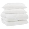 vidaXL Winter Dekbed met kussen 3 st Wit Microvezel