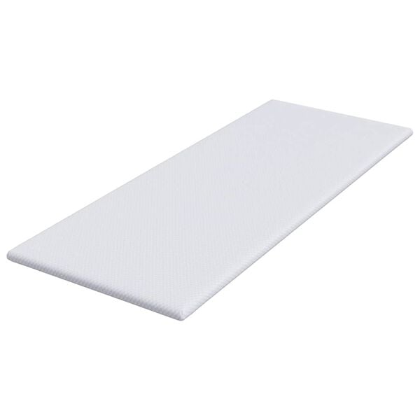 vidaXL matrastopper Wit 70 x 200 cm Jacquard Stof