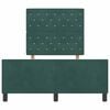 vidaXL Boxspringbed met hoofdeinde Donkergroen 120 x 200 cm Fluweel