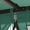 vidaXL Tuinpaviljoen met schommelbank converteerbaar stof staal groen