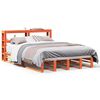 vidaXL Bedframe zonder matras massief grenenhout wasbruin 150x200 cm