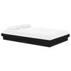 vidaXL Bedframe massief hout zwart 120x190 cm