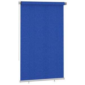 vidaXL Rolgordijn voor buiten 145(B)x230(H) cm HDPE blauw