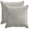 vidaXL Kussensloop 2 st HOUTEN Lichtgrijs 70 x 70 cm Chenille Stof