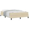 vidaXL Boxspringbed Cr&egrave;me 140 x 190 cm Stof