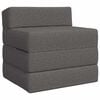 vidaXL Vouwbare Bankbed Lichtgrijs 70 x 60 x 63 cm Stof