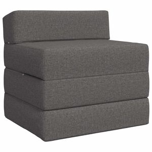 vidaXL Vouwbare Bankbed Lichtgrijs 70 x 60 x 63 cm Stof