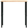 vidaXL Werkbank 100x60x(71,5-98) cm massief eikenhout