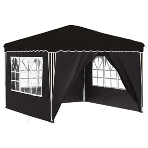 vidaXL Pop-up partytent 288 x 288 x 245 cm Zwart Oxford Stof