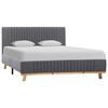 vidaXL Bedframe stof lichtgrijs 120x200 cm