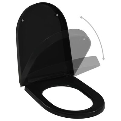 bewaker lied Downtown vidaXL Toiletbril soft-close met quick-release ontwerp zwart online kopen |  vidaXL.be