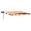 vidaXL Handbediende luifel met LED's Multikleur 2,5 x 2 m